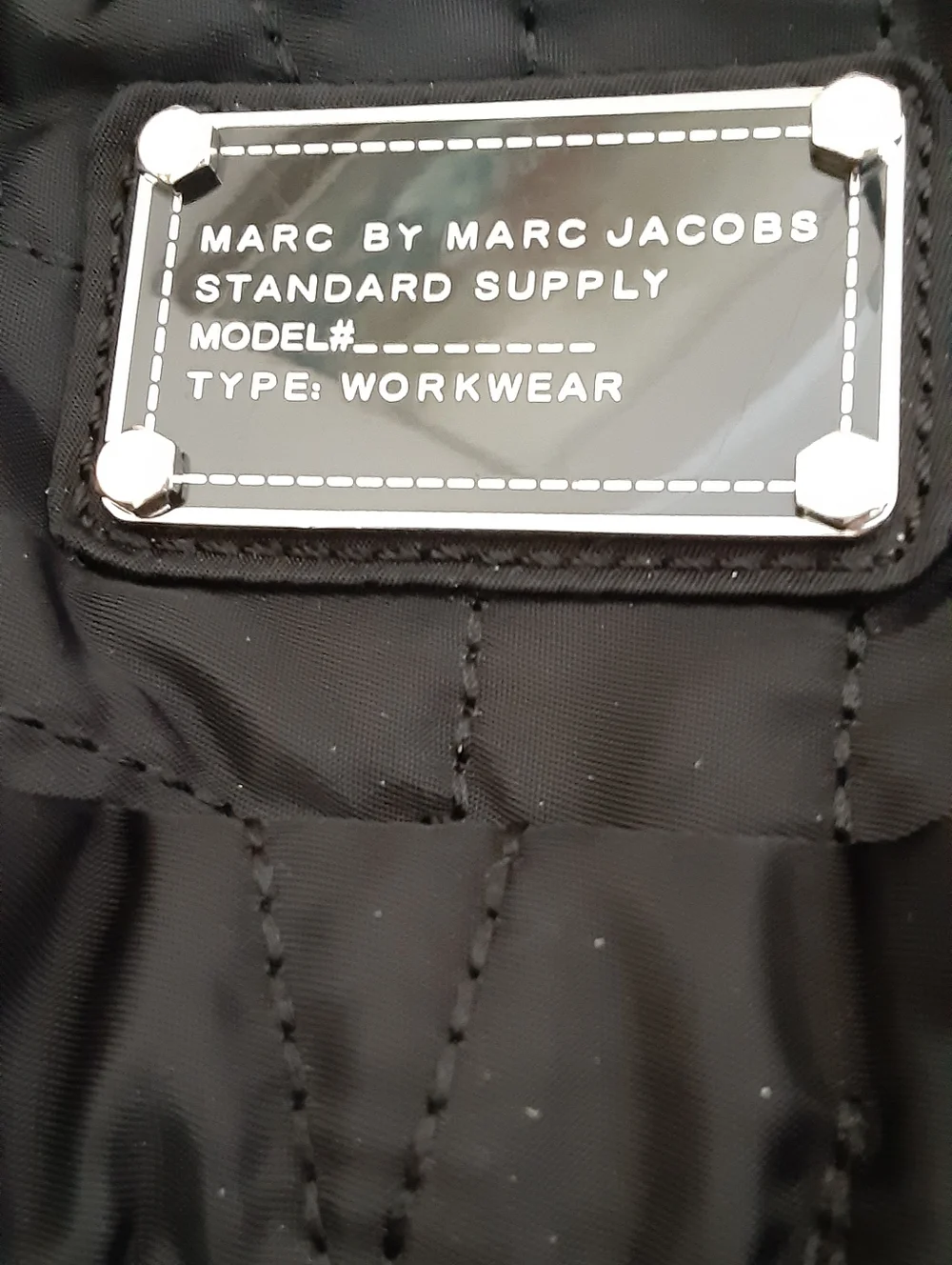 Marc By Marc Jacobs Black Quilted Tote  ,traveling Bag